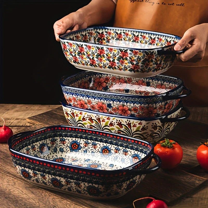Decorative ceramic kitchen dishes 