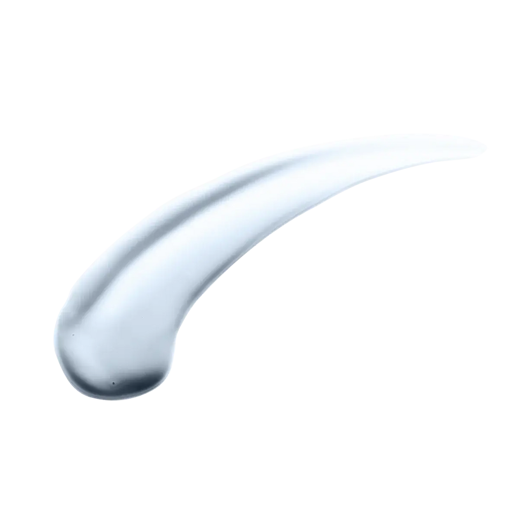 White lotion swatch texture on a light surface