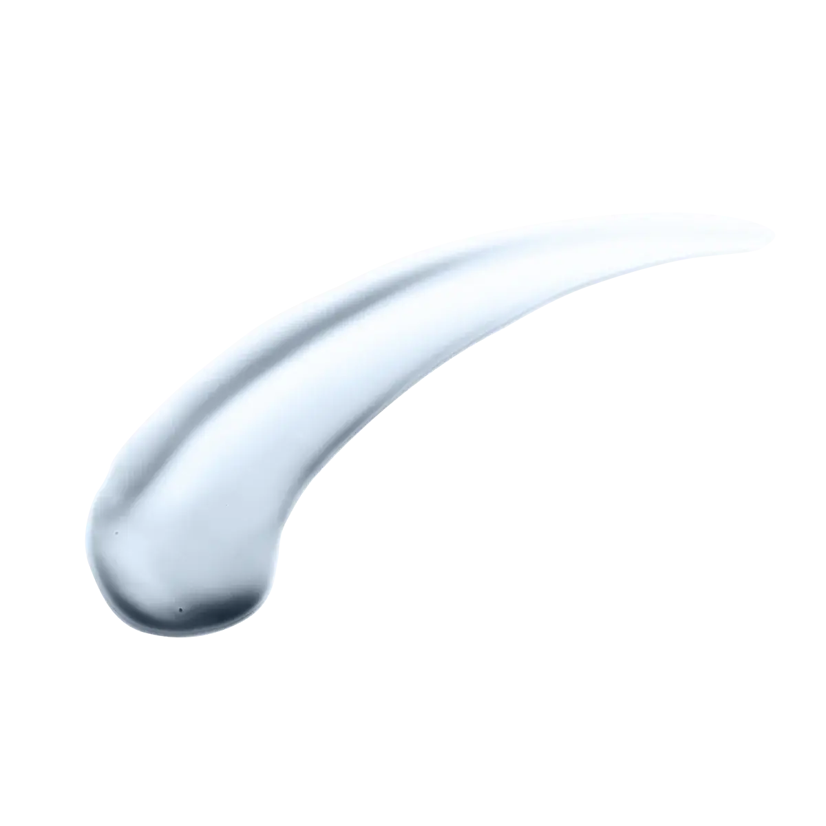 White lotion swatch texture on a light surface
