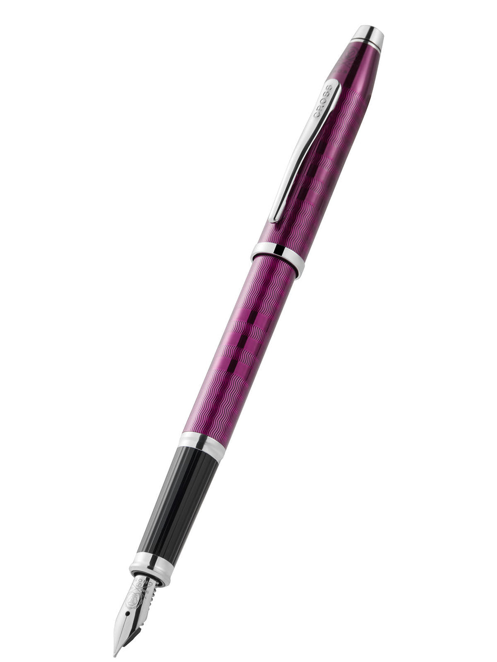 Century® II fine nib fountain pen, midnight plum barrel with silver cap and clip, nib shown