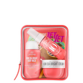 Cheirosa 40 travel body care set with body wash, cream, and mini bottles in red zip case