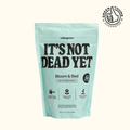 Teal MitoGrow biostimulant pouch for Bloom & Bed, “IT’S NOT DEAD YET” label