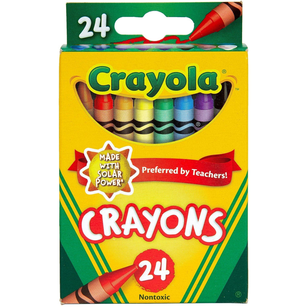 Crayola 24-color non-toxic crayon box