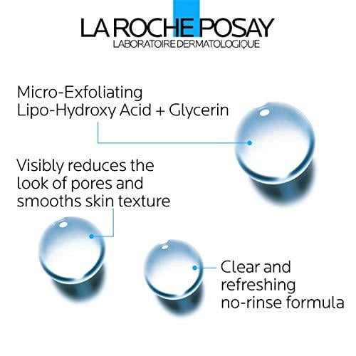 La Roche-Posay toner graphic with blue water droplet icons