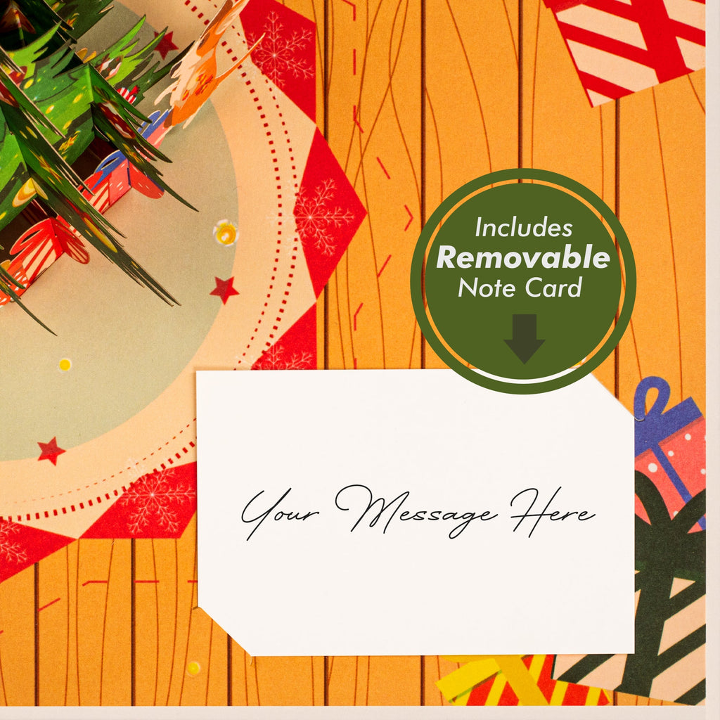 Removable note card included, with 'Your Message Here' message prompt