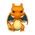 Orange Charizard Funko Pop! figure with teal cape and flame in tail