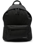 Givenchy black nylon backpack with front zip pocket and top handle