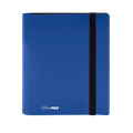 4-pocket PRO binder, blue cover with black spine strip and Ultra-Pro mark