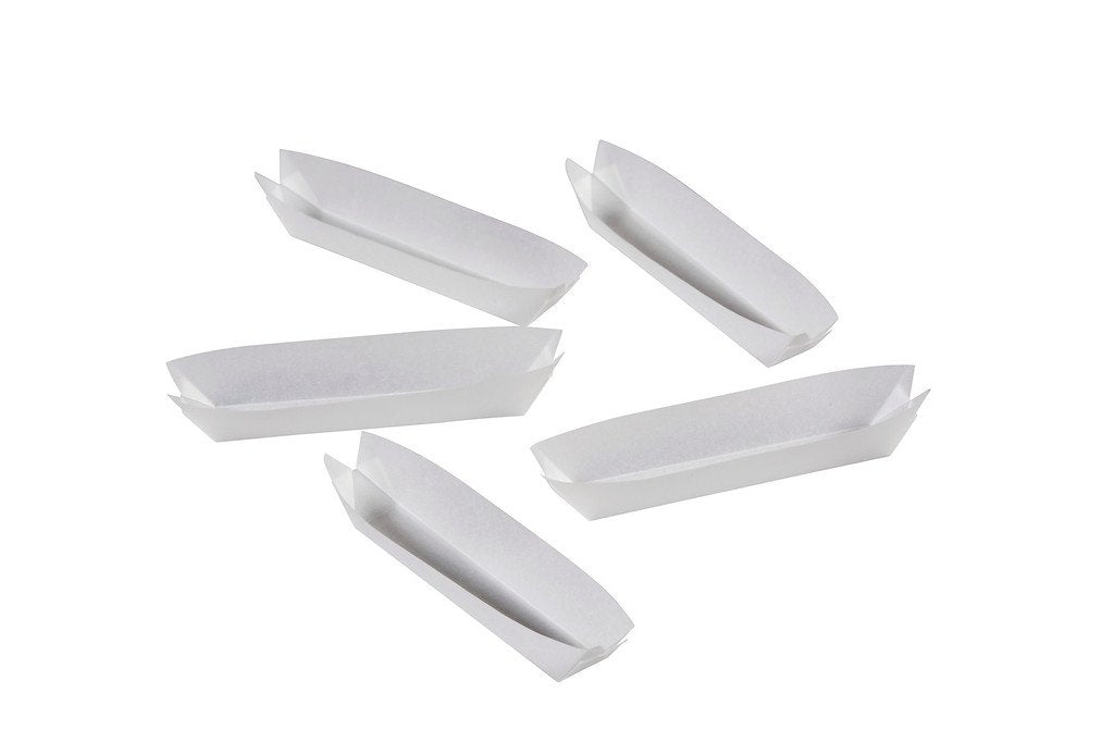 Folded 3x3 in weighing paper sheets, white, Grade B-2