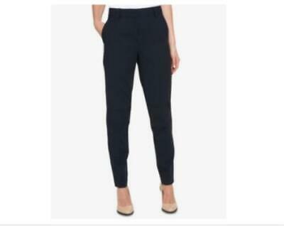 Women’s fixed-waist skinny pants in dark, ankle length, tapered slim legs