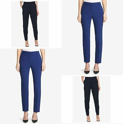 Women’s fixed-waist skinny pants, ankle length, slim straight legs