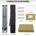 Pop-up canopy tent accessories: frame poles, sidewalls, and carrying bag