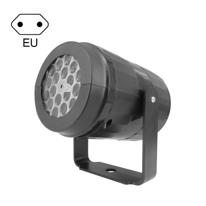 LED snowflake projector light, EU plug version, dark gray housing and bracket