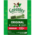 GREENIES Original Regular dental treats bag, 27 daily dog treats