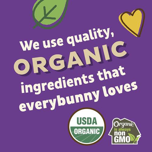 Annie's organic graham crackers package back panel with USDA Organic and non-GMO icons.