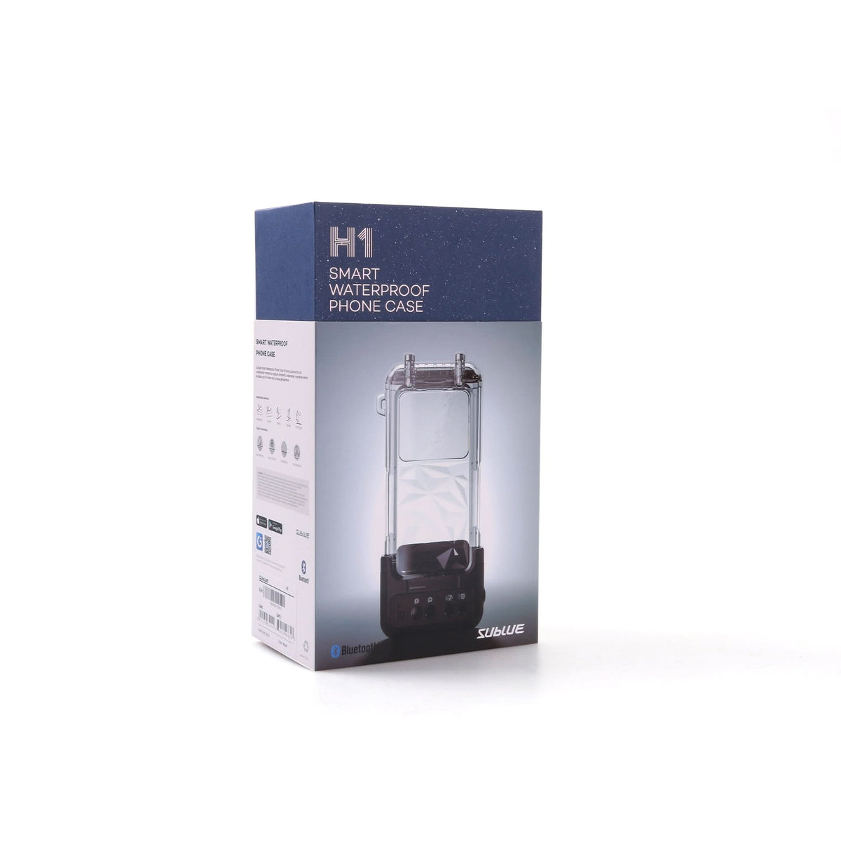 H1 smart waterproof phone case retail box with clear case image