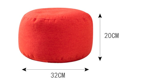 Red bean bag chair dimensions: 32cm wide, 20cm high