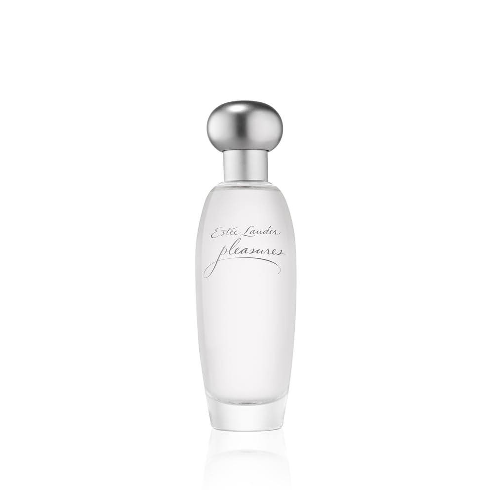 Estée Lauder Pleasures eau de parfum spray bottle with silver cap