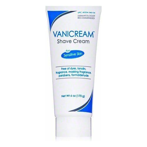 Vanicream Shave Cream tube for sensitive skin, 6 oz (170 g)