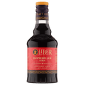 Liber Raspberry Gum Syrup bottle with orange cap and front label