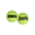 Kong SqueakAir tennis balls, neon green with KONG and SqueakAir logos