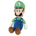 15-inch Luigi plush doll in green cap and blue overalls, brown shoes, white gloves