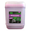 3D Wash N Wax car wash and wax cleaner in 5-gallon plastic container