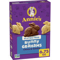 Gluten-free bunny grahams box, cocoa & vanilla, 6.75 oz, Annie’s purple packaging