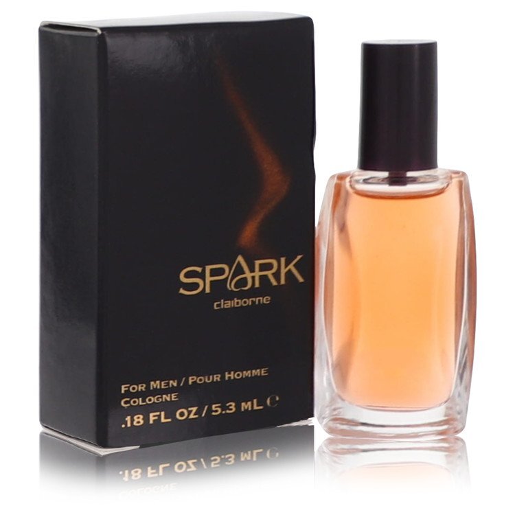 Spark by Liz Claiborne men's mini cologne bottle with black 0.18 oz box