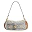 Quilted small shoulder bag with chain strap and top flap closure