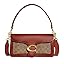Quilted pebble leather shoulder bag in burgundy with chain strap and clasp.