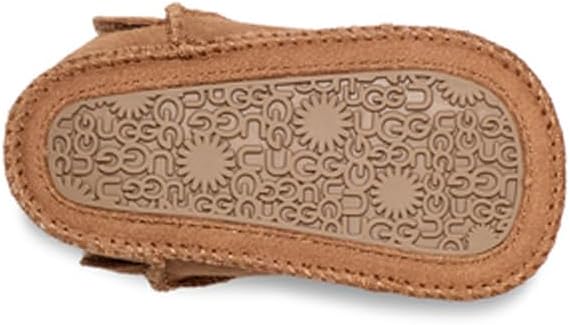 UGG baby classic suede boot, chestnut brown, patterned interior sole detail