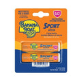 Banana Boat Sport Ultra SPF 50 lip sunscreen twin pack in blister package