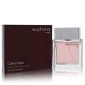 Men's Calvin Klein eau de toilette spray bottle with silver cap and dark box
