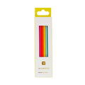 Tall rainbow birthday candles 16-pack in retail box