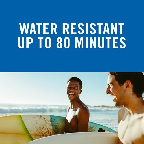 Water resistant up to 80 minutes sports lip sunscreen SPF 50