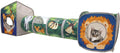 Jungle Cat Cube Combo with two printed pop-up cubes joined by a collapsible animal-print tunnel