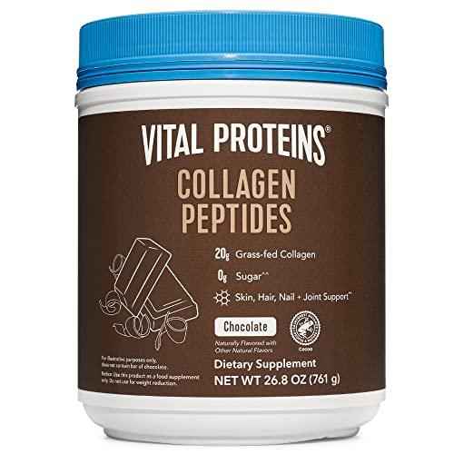 Vital Proteins collagen peptides canister with Chocolate flavor, dietary supplement