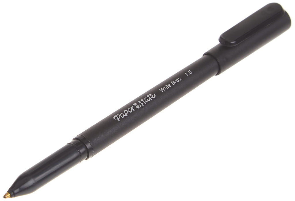Black ballpoint pen, medium 1.0 mm tip and pocket clip