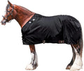 Dura-Nylon horse stable sheet, black, chest straps and leg gussets