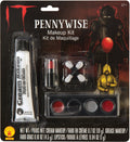 Pennywise makeup kit: face cream, lipstick, and four-color eyeshadow palette