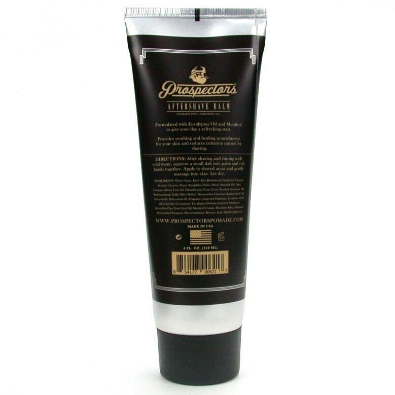 Black shaving cream tube back label with ingredient and barcode text