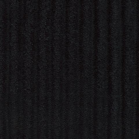 Close-up of dark textured sofa fabric with vertical ribbed pattern