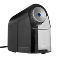 X-ACTO Teacher Pro electric pencil sharpener with auto adjust dial, black and clear bin.