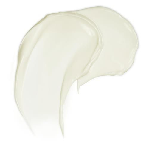 Thick white night cream swatch