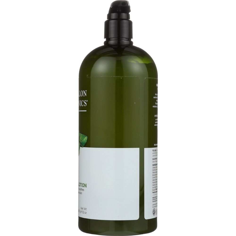 AVALON ORGANICS aloe unscented hand & body lotion bottle, green pump and label