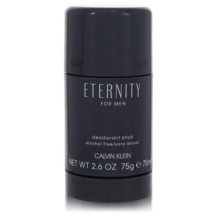Men's Eternity deodorant stick by Calvin Klein, black case, 2.6 oz