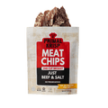 Primal Krisp Meat Chips 2nd Cut Brisket beef & salt pouch, front label