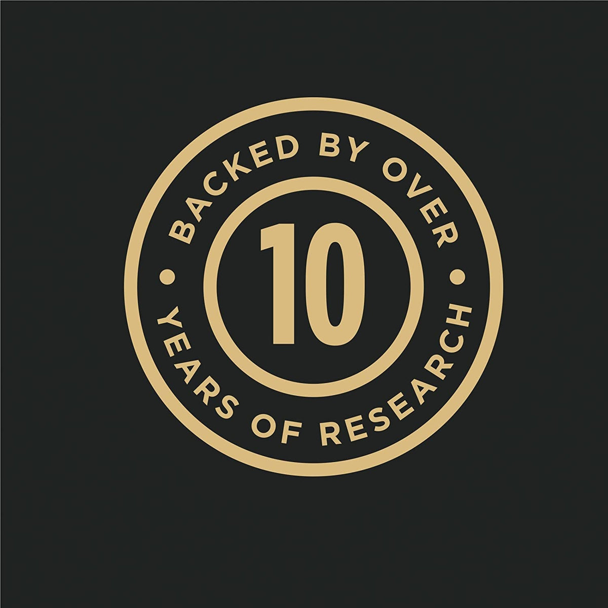 Purina Pro Plan cat food badge noting over 10 years of research