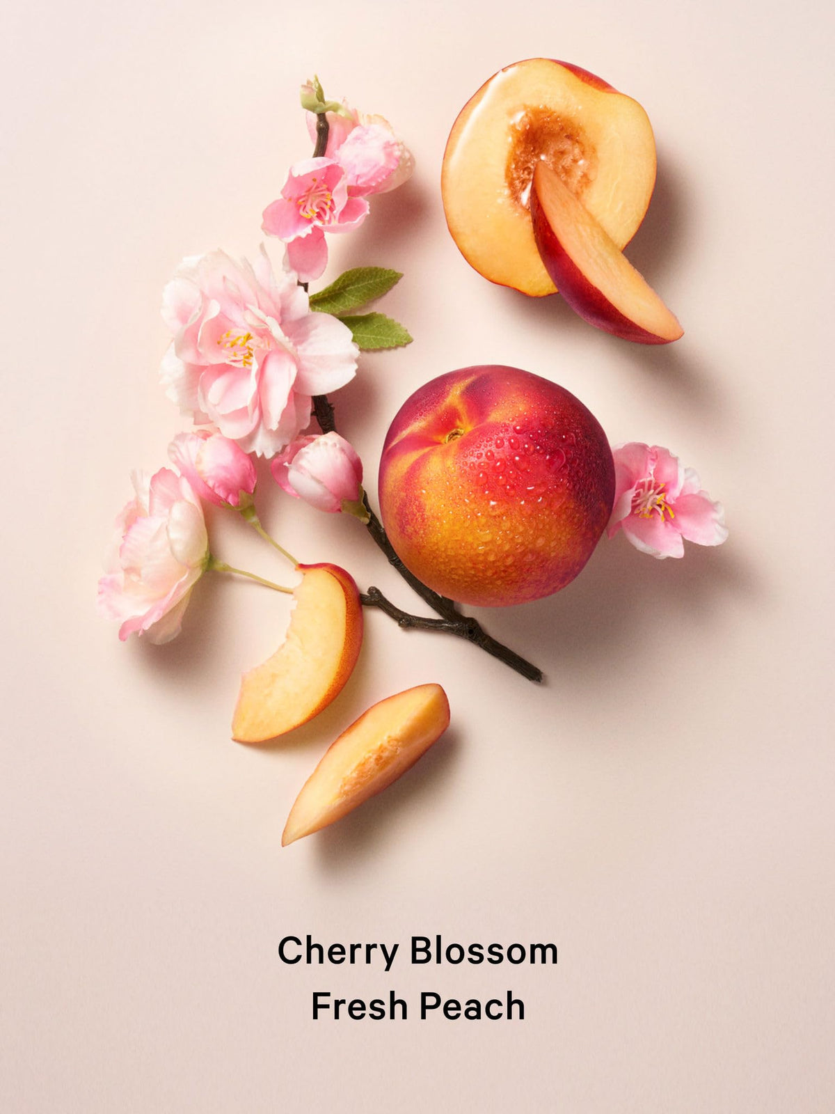 Mini fragrance mist gift set, cherry blossom and fresh peach scent assortment